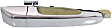 Front and Rear, Driver and Passenger Side Chrome Exterior Door Handle, Front Driver and Passenger Side - With Key Hole; Rear Driver and Passenger Side - Without Key Hole, Mini Passenger Van