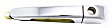 Front, Driver and Passenger Side Chrome Exterior Door Handle, With Key Hole, Mini Passenger Van