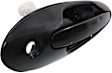 Front, Driver and Passenger Side Smooth Black Exterior Door Handle, With Key Hole, Sedan