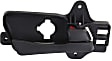 Front, Driver and Passenger Side Interior Door Handles, Black, With door lock button