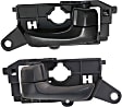 2009 Hyundai Sonata - Front, Driver and Passenger Side Textured Black Interior Door Handle, With Door Lock Button, Sedan