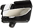 Front and Rear, Driver and Passenger Side Chrome Interior Door Handle, Sedan