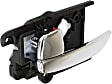 Front and Rear, Driver and Passenger Side Chrome Interior Door Handle, Sedan