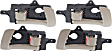 2007-2012 Hyundai Santa Fe - Front and Rear, Driver and Passenger Side Interior Door Handles, Beige, With door lock button