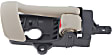 2007-2012 Hyundai Santa Fe - Front and Rear, Driver and Passenger Side Interior Door Handles, Beige, With door lock button