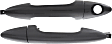 Front, Driver and Passenger Side Exterior Door Handles, Primed, Front Driver Side - With Key Hole; Front or Rear Passenger Side - Without Key Hole