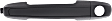 Front, Driver and Passenger Side Exterior Door Handles, Primed, Driver Side - With Key Hole; Passenger Side - Without Key Hole