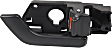 Front, Driver and Passenger Side Black Interior Door Handle, With door lock button, Coupe