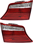 Driver and Passenger Side, Outer Halogen Tail Light, With bulb(s), OE Replacement