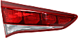 Driver and Passenger Side, Inner Tail Lights, with Bulbs, Halogen, Mounts on Liftgate, Mounts on Liftgate