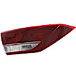 2018 Hyundai Elantra - Driver and Passenger Side, Inner and Outer Inner - LED; Outer - Halogen Tail Light, With bulb(s), Mounts Luggage Lid, OE Replacement