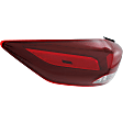 2018 Hyundai Elantra - Driver and Passenger Side, Inner and Outer Inner - LED; Outer - Halogen Tail Light, With bulb(s), Mounts Luggage Lid, OE Replacement