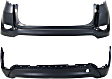 Rear, Upper and Lower Upper - Primed, Lower - Textured Bumper Cover CAPA Certified