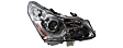 2007-2008 Infiniti G35 - Driver and Passenger Side Headlights, with Bulbs, HID/Xenon, with HID Bulbs and ballast, Sedan, For Models without Technology Package