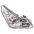 Driver and Passenger Side Headlights, with Bulbs, HID/Xenon, with HID Bulbs and ballast, Sedan, For Models without Technology Package, CAPA Certified