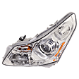 Driver and Passenger Side Headlights, with Bulbs, HID/Xenon, with HID Bulbs and ballast, Sedan, For Models without Technology Package, CAPA Certified