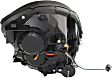 Driver and Passenger Side Headlights, without Bulbs, HID/Xenon, Sedan, without HID Bulbs and ballast, with wiring harness