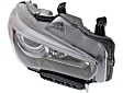 Driver and Passenger Side Headlights, with Bulbs, LED, For Models without Adaptive Headlights