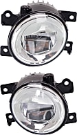Front, Driver and Passenger Side Fog Lights, With bulb(s), LED