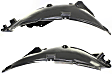 Front, Driver and Passenger Side, Rear Section, Fender Liner