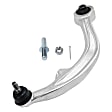 Front, Driver and Passenger Side, Lower, Frontward and Rearward Control Arm, Lower, Frontward - Without ball joint(s); Lower, Rearward; With ball joint(s)