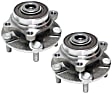 2003-2007 Infiniti G35 - Front, Driver and Passenger Side Wheel Hubs, with Bearing, Coupe, Rear Wheel Drive