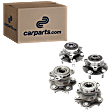 2003-2009 Nissan 350Z - Front and Rear, Driver and Passenger Side Wheel Hubs, with Bearing, Coupe, Rear Wheel Drive