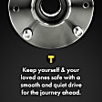2003-2009 Nissan 350Z - Front and Rear, Driver and Passenger Side Wheel Hubs, with Bearing, Coupe, Rear Wheel Drive