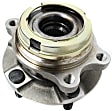 2009-2013 Infiniti G37 - Front, Driver and Passenger Side Wheel Hub, 5 Lugs, With Bearing, AWD