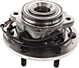 Rear, Driver and Passenger Side Wheel Hub, 6 Lugs, With Bearing, With Sensor