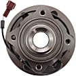 Rear, Driver and Passenger Side Wheel Hub, 6 Lugs, With Bearing, With Sensor