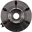 Rear, Driver and Passenger Side Wheel Hub, 6 Lugs, With Bearing, With Sensor
