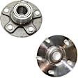 Rear, Driver and Passenger Side Wheel Hub, 5 Lugs, With Bearing