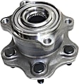 2-Wheel Set Rear, Driver and Passenger Side Wheel Hubs, 5 Lugs, With Bearing, AWD