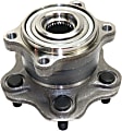 2-Wheel Set Rear, Driver and Passenger Side Wheel Hubs, 5 Lugs, With Bearing, AWD