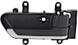 Front and Rear, Driver and Passenger Side Interior Door Handles, Black, With Door Lock Button