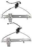 1999 Isuzu Rodeo - Front And Rear, Driver Side Power Window Regulator, With Motor