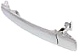 Rear, Driver and Passenger Side Chrome Exterior Door Handle, Without Key Hole