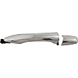 Rear, Driver and Passenger Side Chrome Exterior Door Handle, Without Key Hole