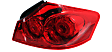 2009-2013 Infiniti G37 - Driver and Passenger Side Halogen Tail Light, With bulb(s), OE Replacement