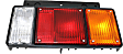 1995-1998 Isuzu FRR - Driver and Passenger Side Halogen Tail Light, With bulb(s), OE Replacement