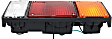1995-1998 Isuzu FRR - Driver and Passenger Side Halogen Tail Light, With bulb(s), OE Replacement