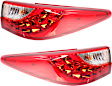 Driver and Passenger Side Halogen Tail Light, With bulb(s), OE Replacement, CAPA Certified