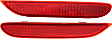 Rear, Driver and Passenger Side Bumper Reflector