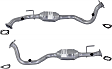 Driver and Passenger Side Catalytic Converters, Federal EPA Standard, 46-State Legal (Cannot ship to CA, CO, NY or ME)