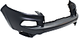 2016 Jeep Cherokee Latitude - Front Upper - Primed, Lower - Textured Bumper Cover, For Models Without Parking Aid Sensor, For Models Without Headlight Washer
