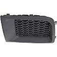 Front, Driver and Passenger Side, Outer Bumper Grilles, Textured Black