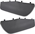 Front, Driver and Passenger Side Bumper Trim, Textured Black