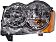 2009 Jeep Grand Cherokee - Driver and Passenger Side Halogen Headlight, With bulb(s), OE Replacement