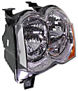2009 Jeep Grand Cherokee - Driver and Passenger Side Halogen Headlight, With bulb(s), OE Replacement
